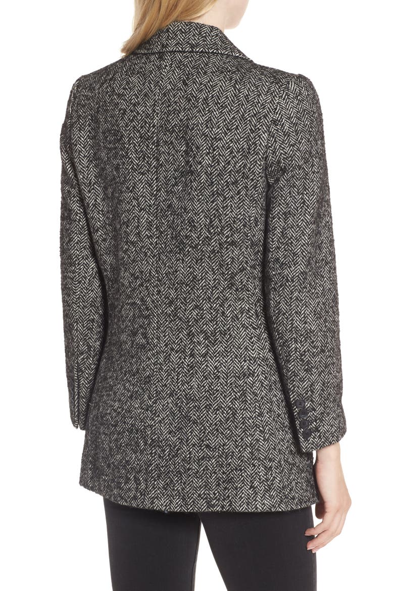 Merilee Jacket, Alternate, color, BLACK/ CREAM