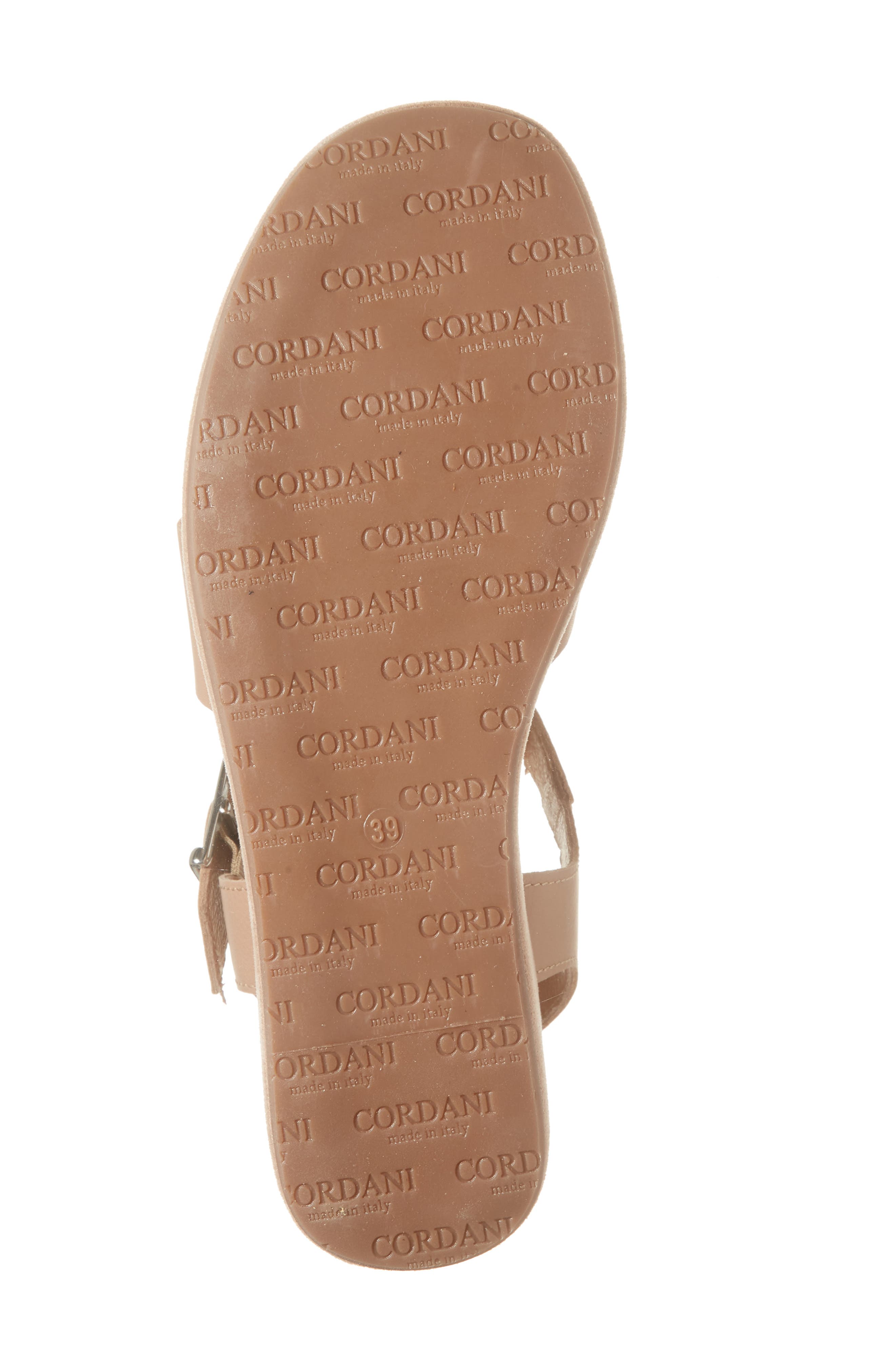 Cordani Jordynn Ankle Strap Platform Wedge Sandal, Alternate, color, Beige