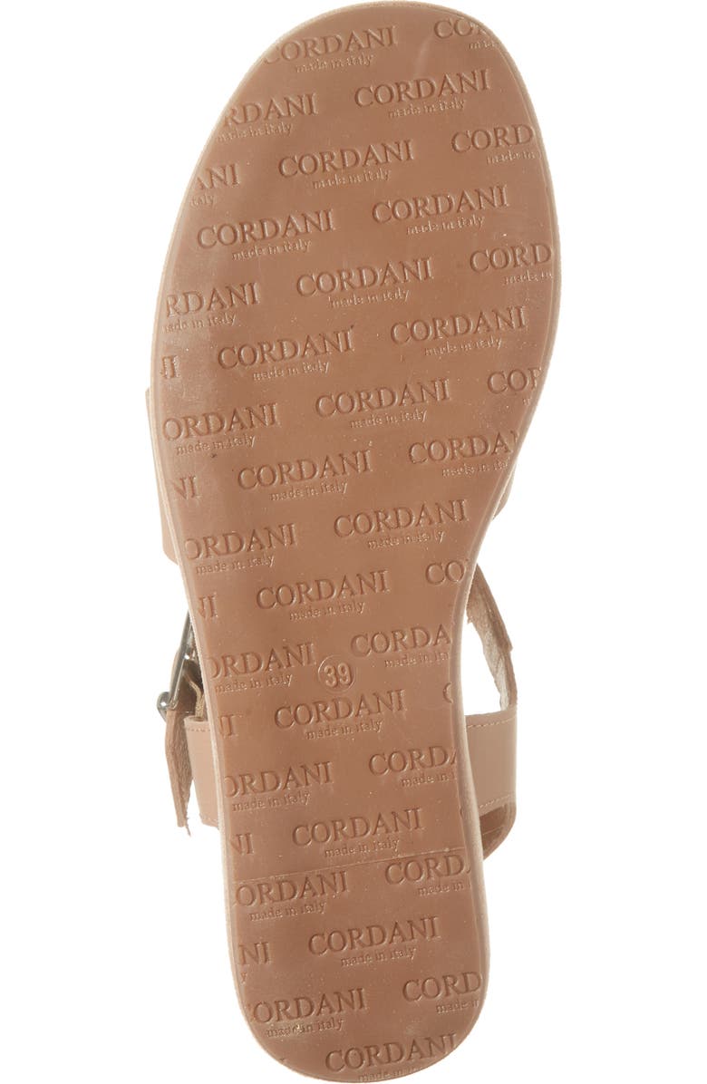Cordani Jordynn Ankle Strap Platform Wedge Sandal, Alternate, color, Beige