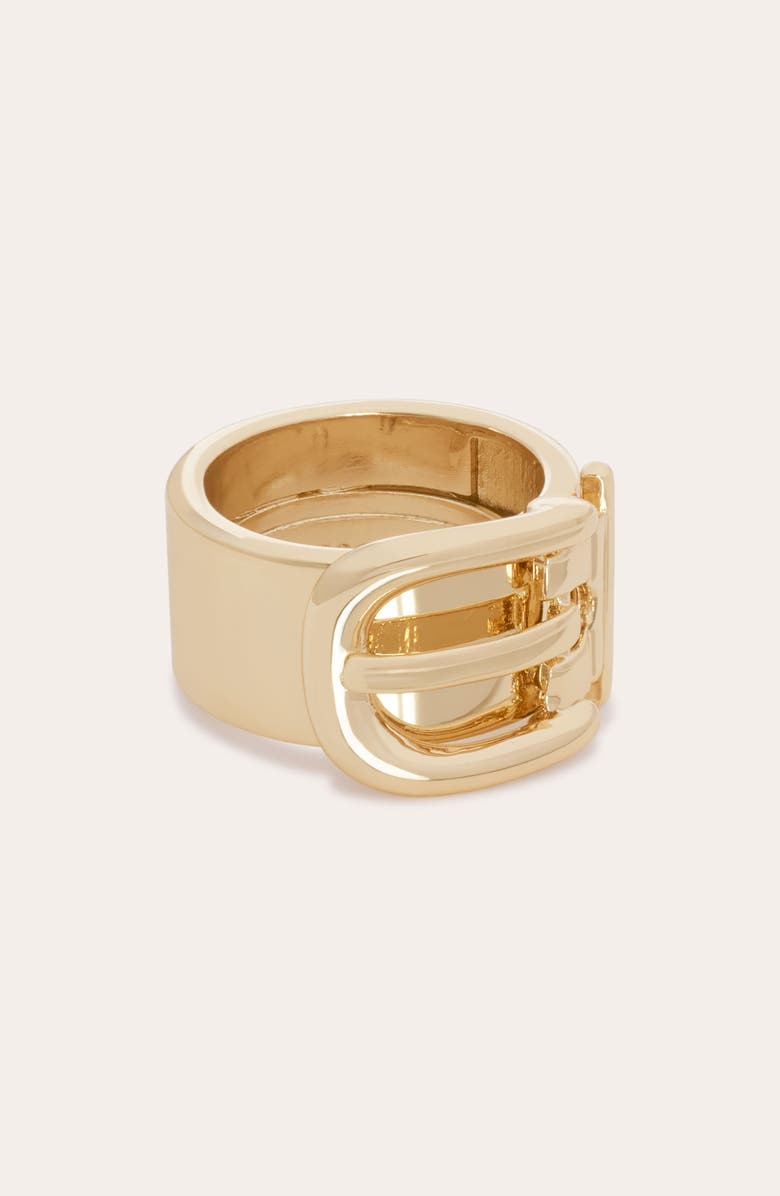 Ramy Brook Emelia Buckle Ring, Alternate, color, Gold