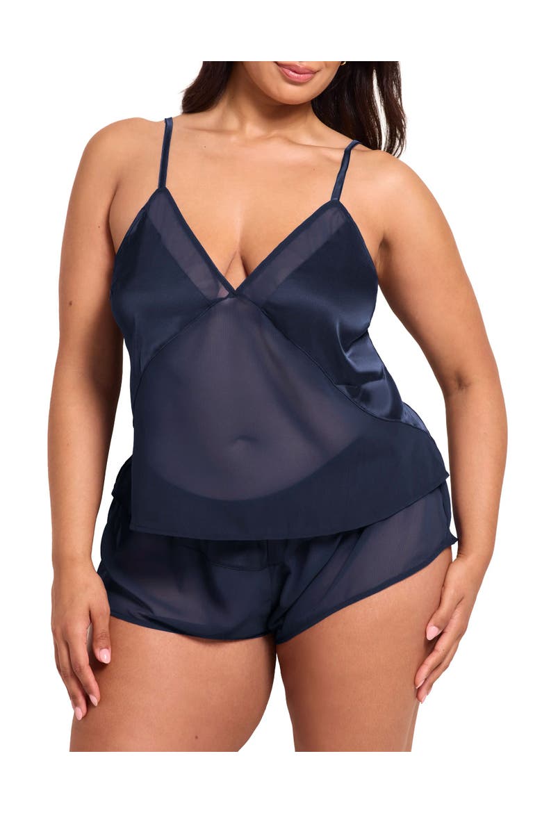 Kimberley Camisole & Short Set Lingerie, Main, color, Dark blue