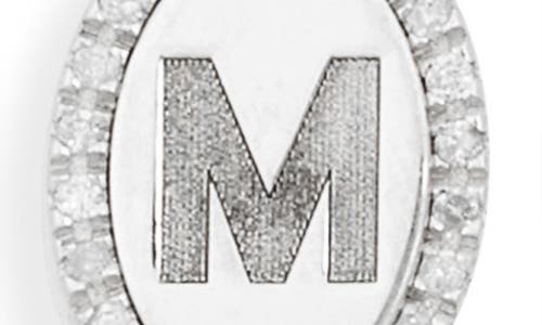Meshmerise Diamond Initial Disc Bracelet In Gold
