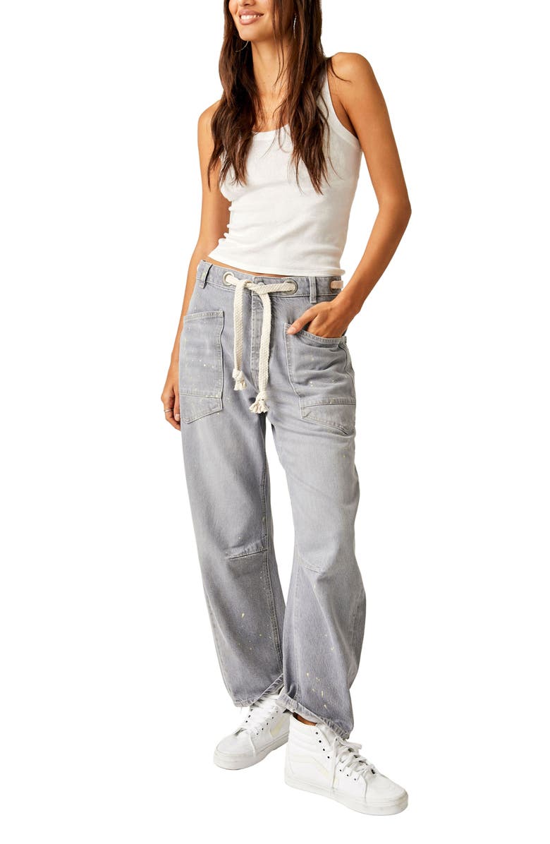 Free People Moxie Paint Spatter Jeans, Alternate, color,