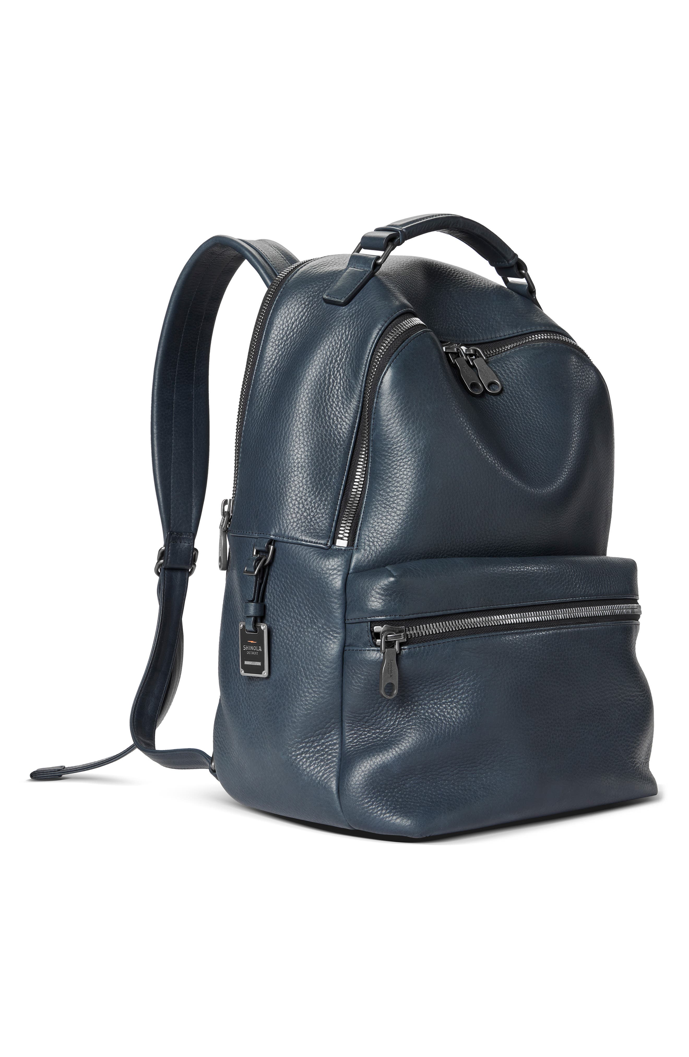 Shinola Runwell Pebbled Leather Backpack, Alternate, color, 