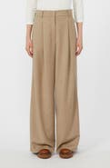Weekend Max Mara Globale Stretch Wool Wide Leg Pants