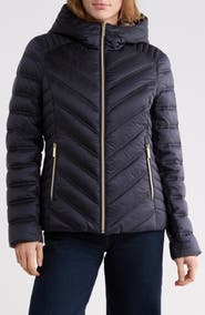 Michael Kors Reversible Short Packable Puffer Jacket