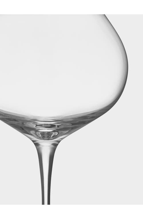 ORREFORS ORREFORS DIFFERENCE SET OF 2 MATURE WINE GLASSES