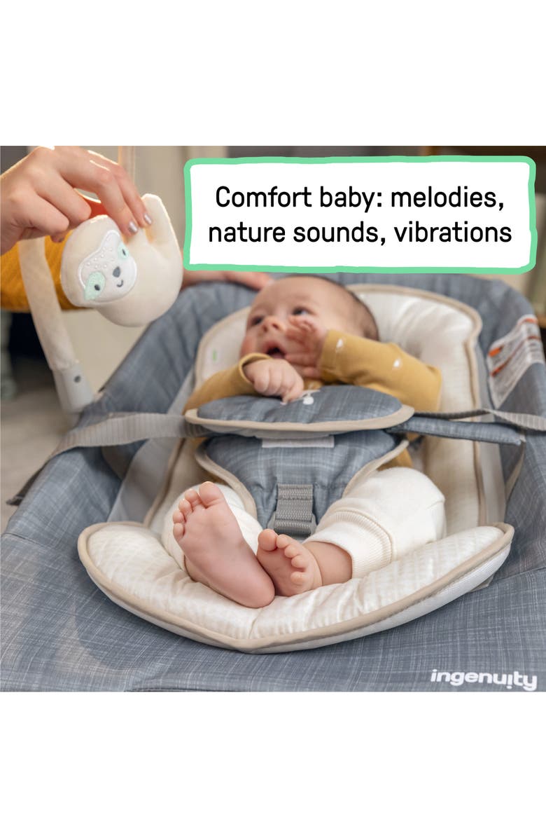 INGENUITY Happy Belly Rock-to-Bounce Massage Seat, Alternate, color, Grey