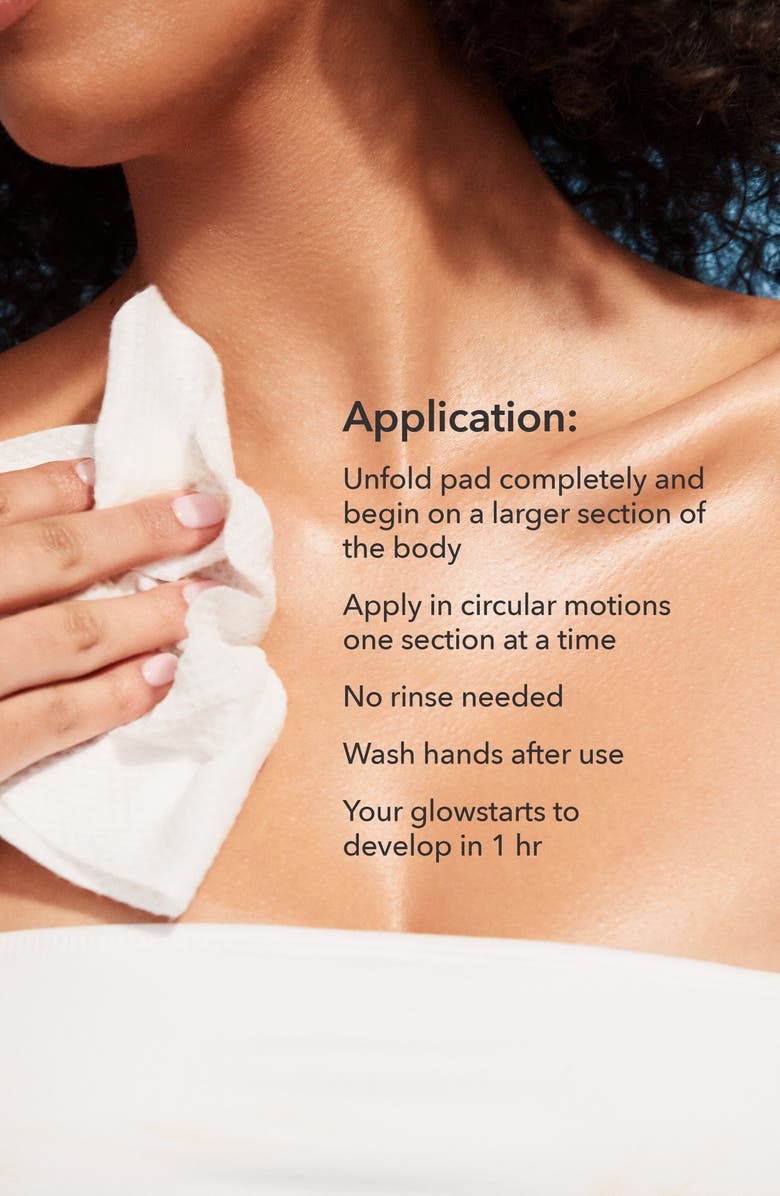 Dr. Dennis Gross Skincare 8-Pack Alpha Beta<sup>®</sup> Glow Pad<sup>™</sup> Self-Tanner For Body Buildable Glow, Alternate, color,