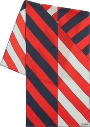 Echo Stripe Silk Oblong