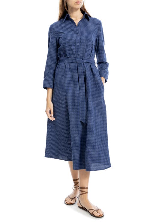 Plaid Midi Shirtdress