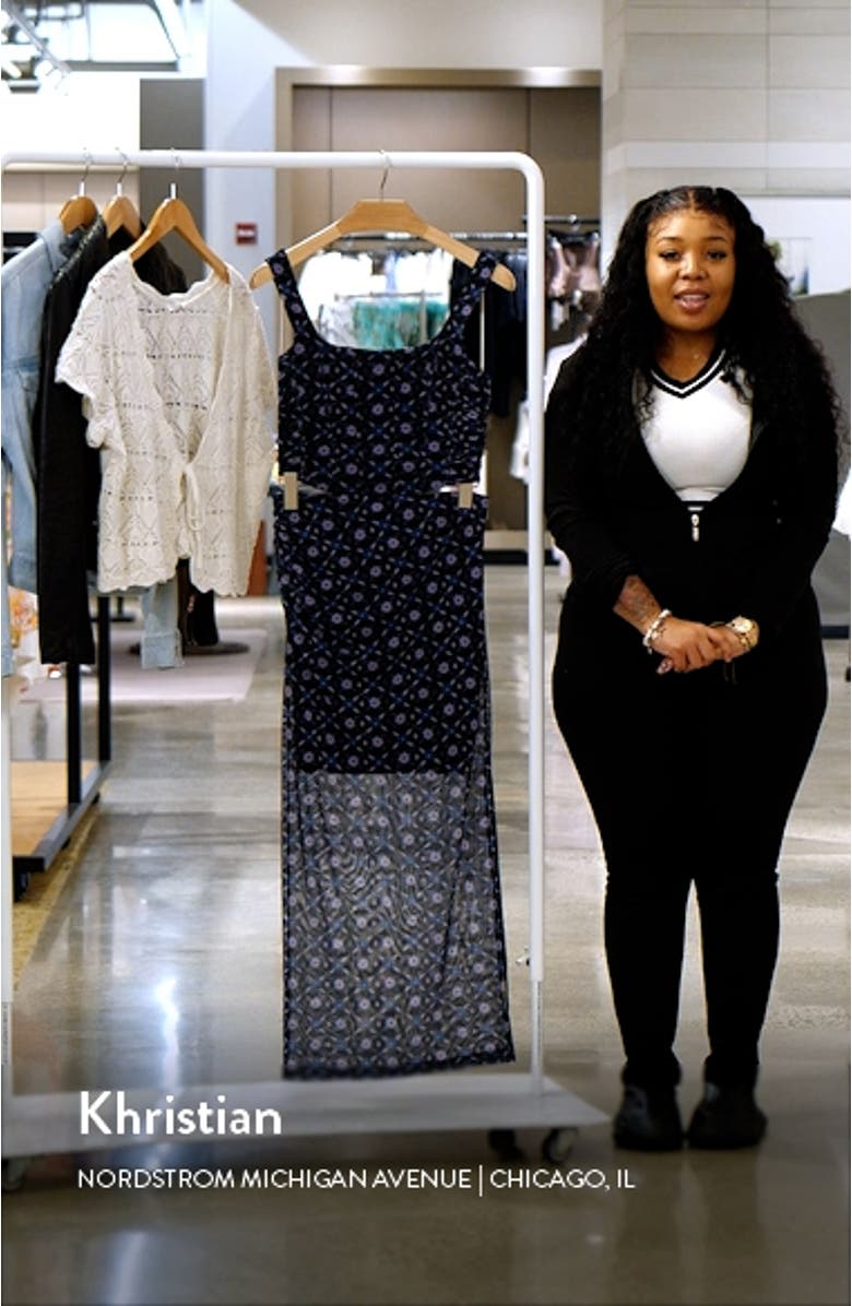 Galaxy Floral Crop Top & Skirt Set, sales video thumbnail