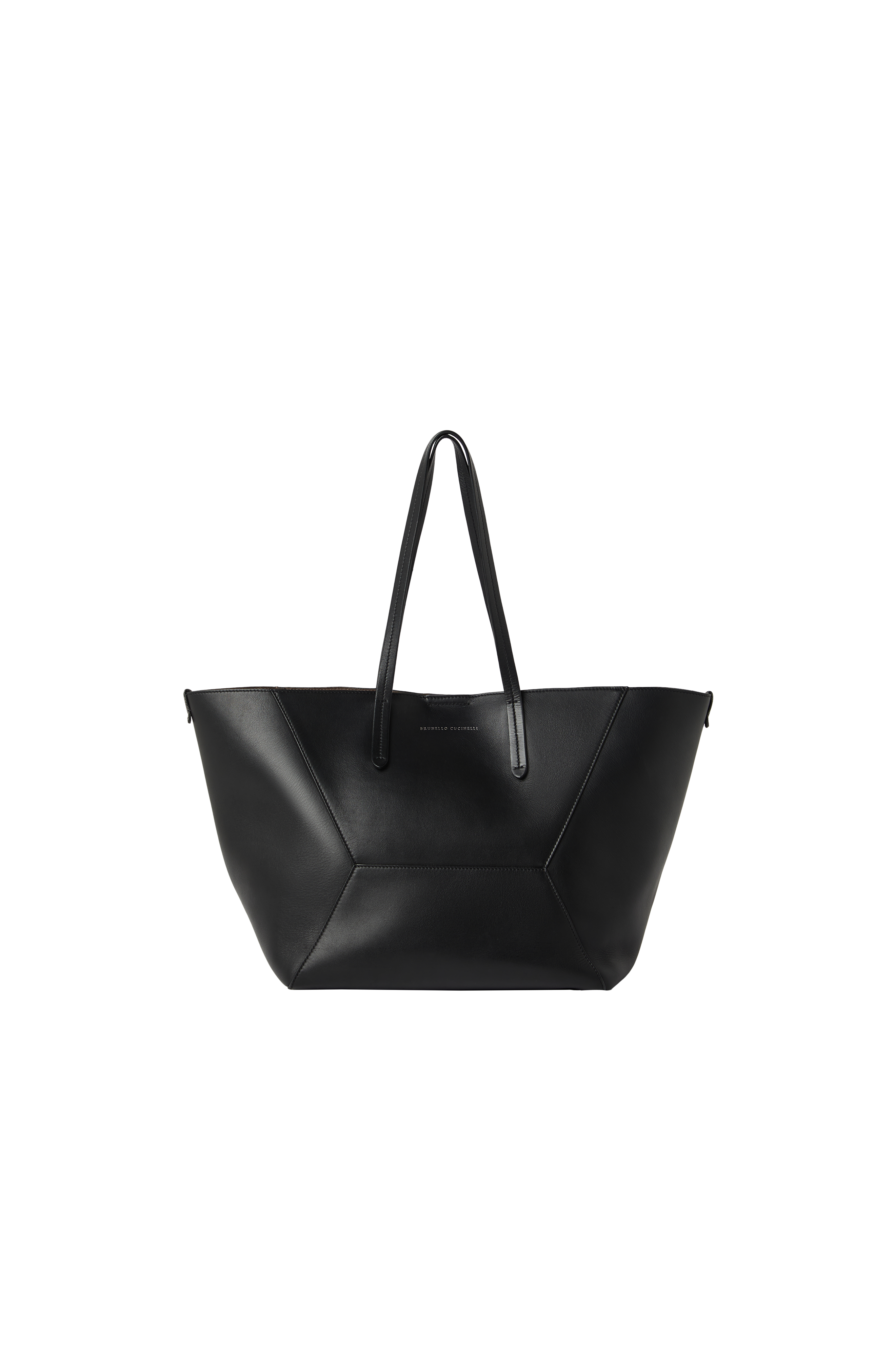 BC Duo bag in calfskin with monili, Alternate, color, Black