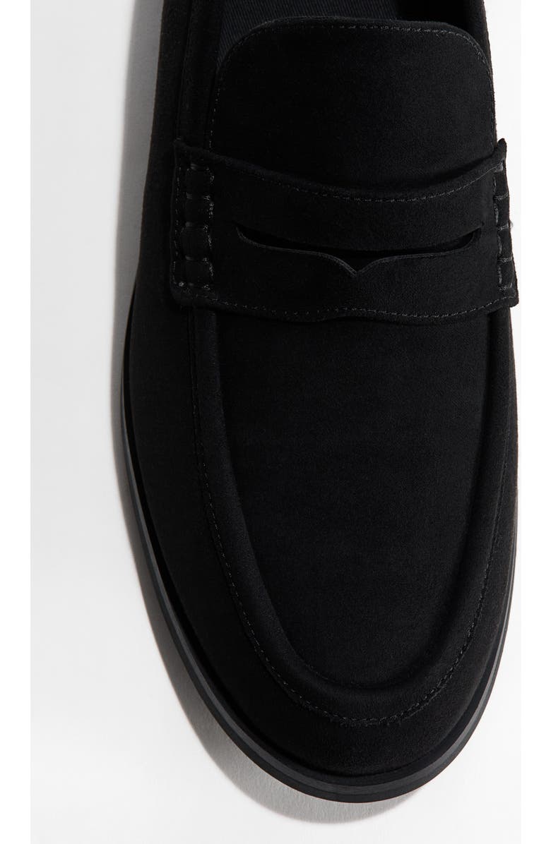 H&M Penny Loafers, Alternate, color, Black
