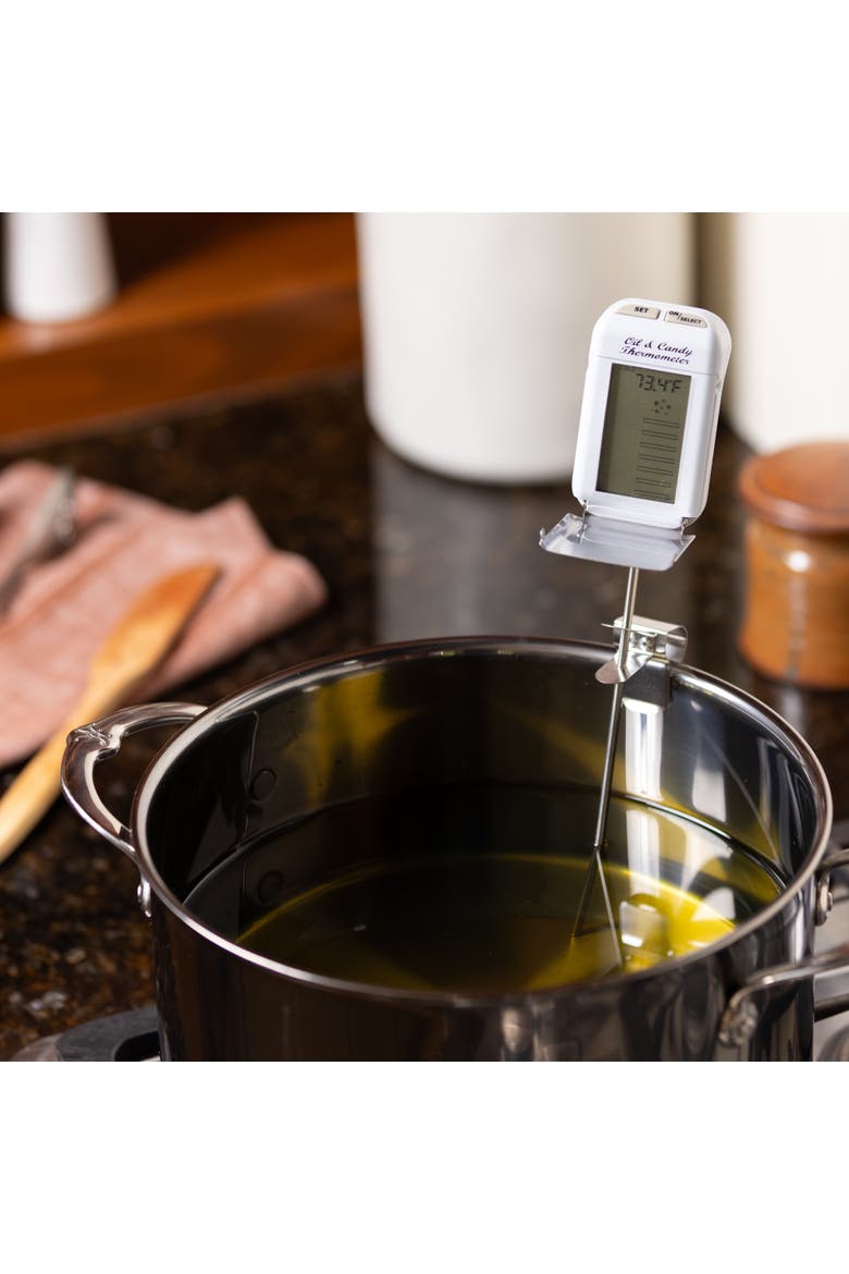Digital Candy and Deep Fry Thermometer, Alternate, color, White