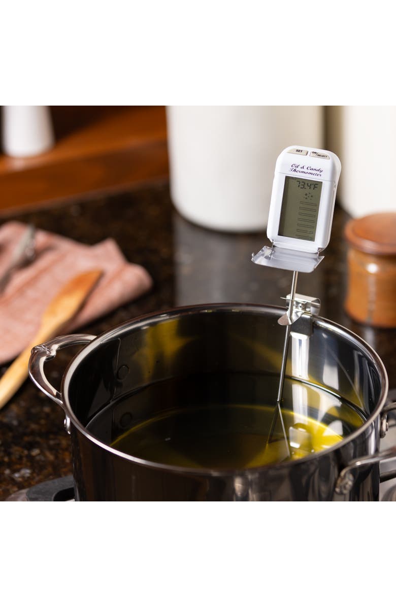 Maverick Digital Candy and Deep Fry Thermometer, Alternate, color, White