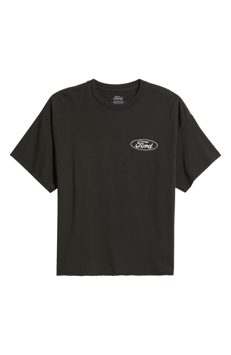 Merch Traffic Ford Motor Company Mustang Crop Cotton Graphic T-Shirt, Alternate, color, 
