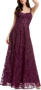 Dress the Population Piper Sequin Embroidered Gown