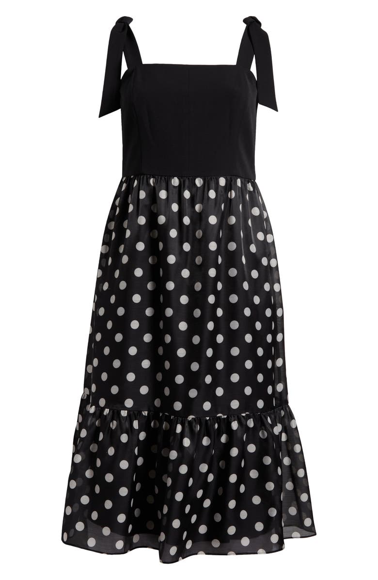 Anne Klein Tie Strap Midi Dress, Alternate, color, 