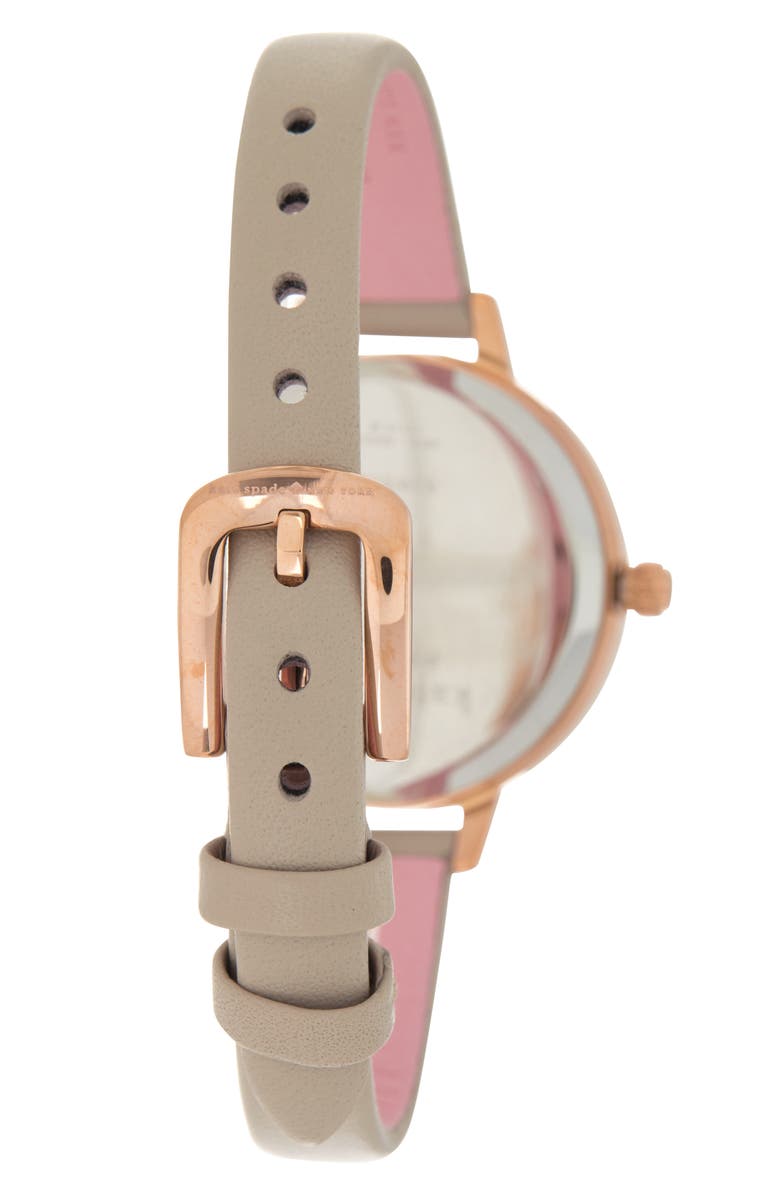 Kate Spade New York women's metro leather strap watch, 30mm, Alternate, color, 