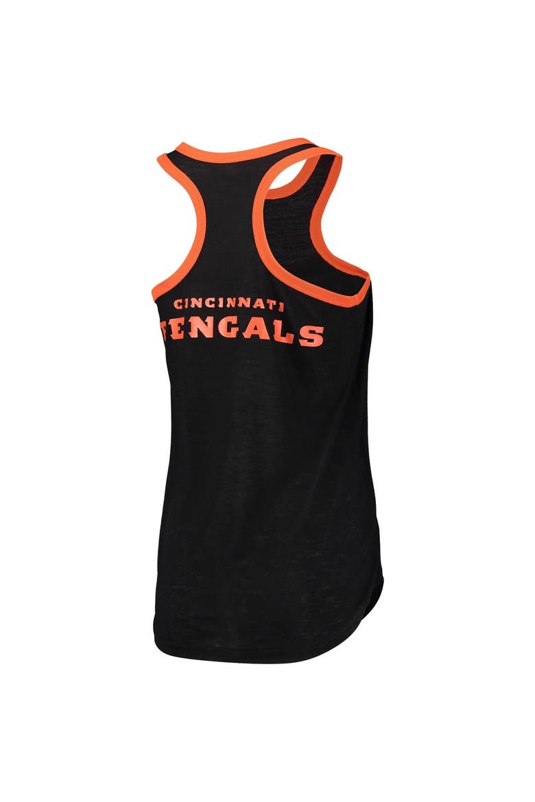 Women's G-III 4Her by Carl Banks Black Cincinnati Bengals Tater Burnout Tank Top, Alternate, color, Black