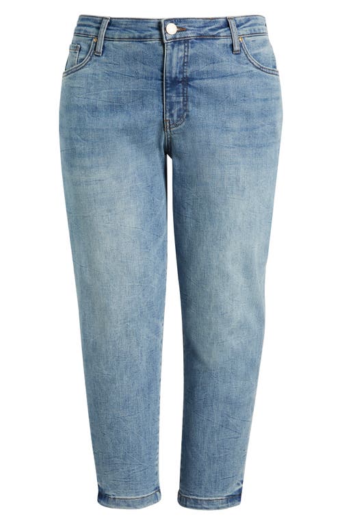 Kut From The Kloth Sienna High Waist Crop Baggy Boyfriend Jeans In Blue