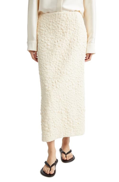Partow Maya Mixed Media Skirt In Cream