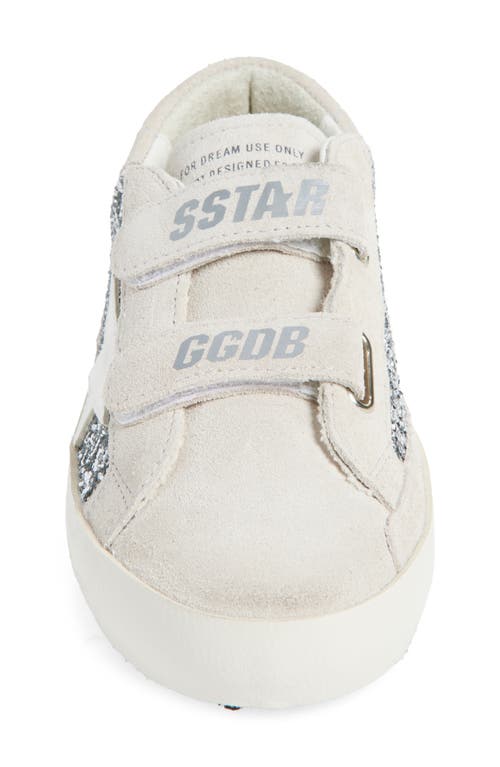 Golden Goose Kids' Old School Glitter Low Top Sneaker In White