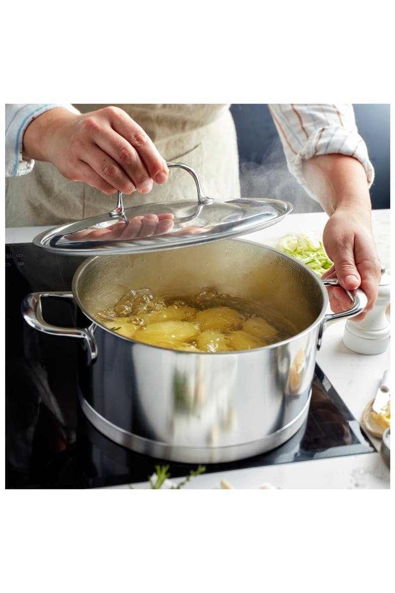 Atlantis 5.5-Quart Stainless Steel Dutch Oven, Alternate, color, STAINLESS STEEL