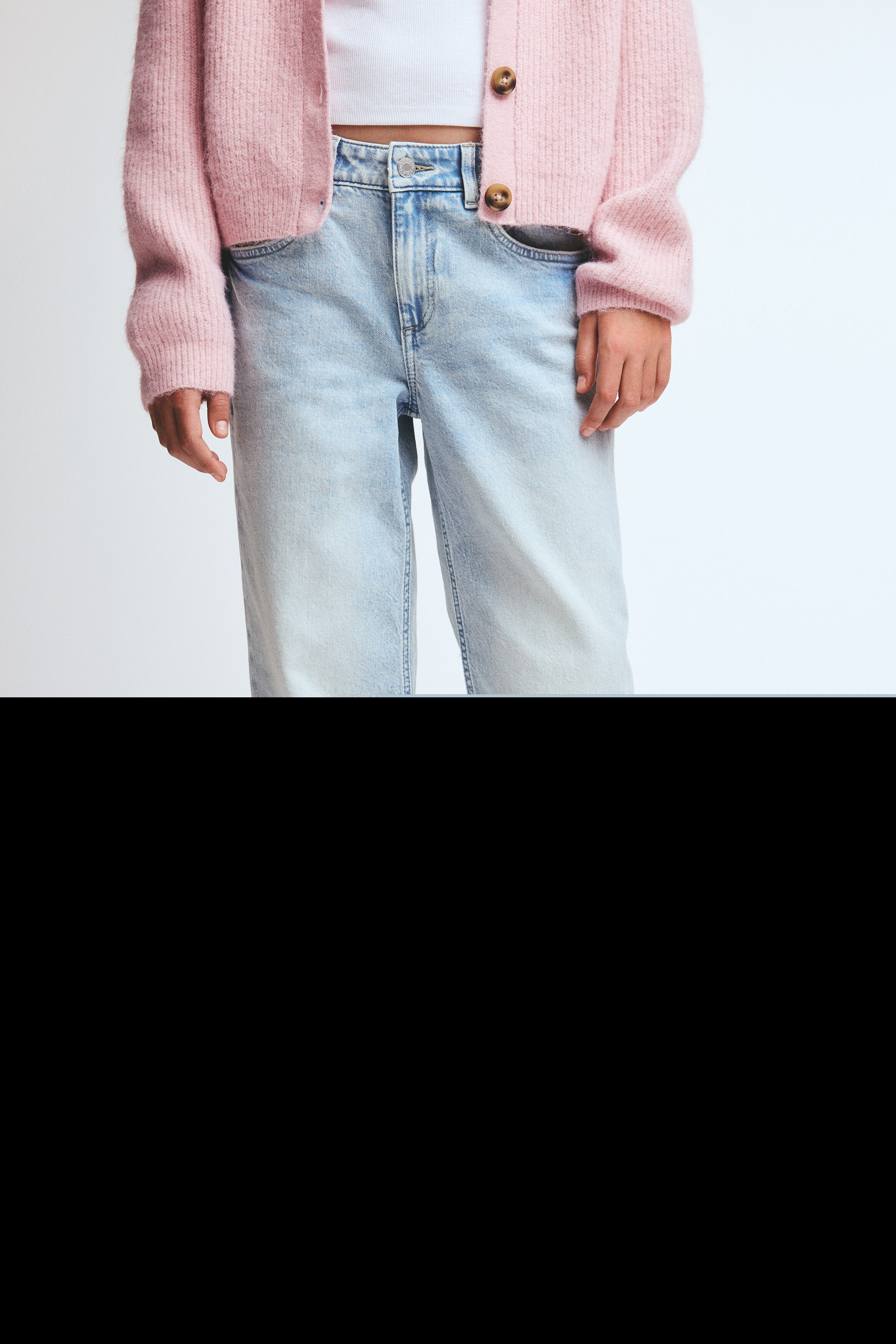Baggy Fit Bootcut Jeans, Alternate, color, Light denim blue