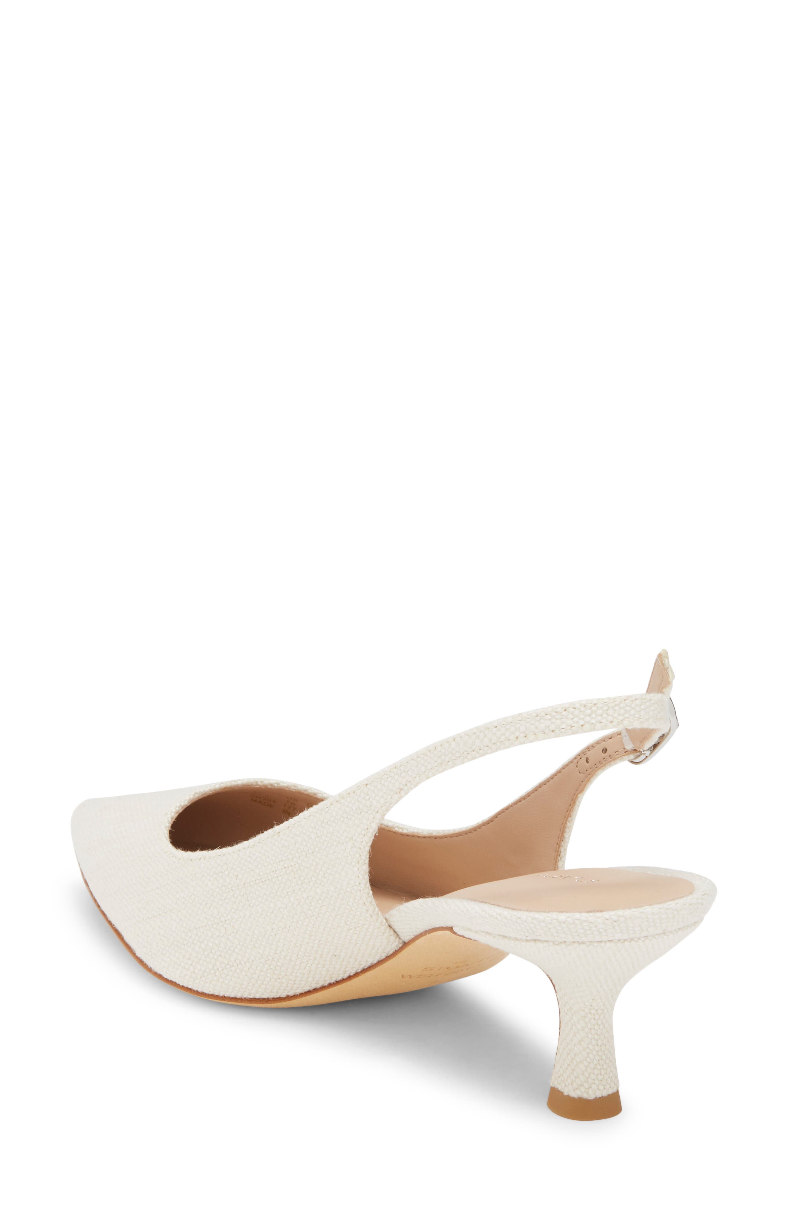 Stuart Weitzman Isla Slingback Pump, Alternate, color, Natural