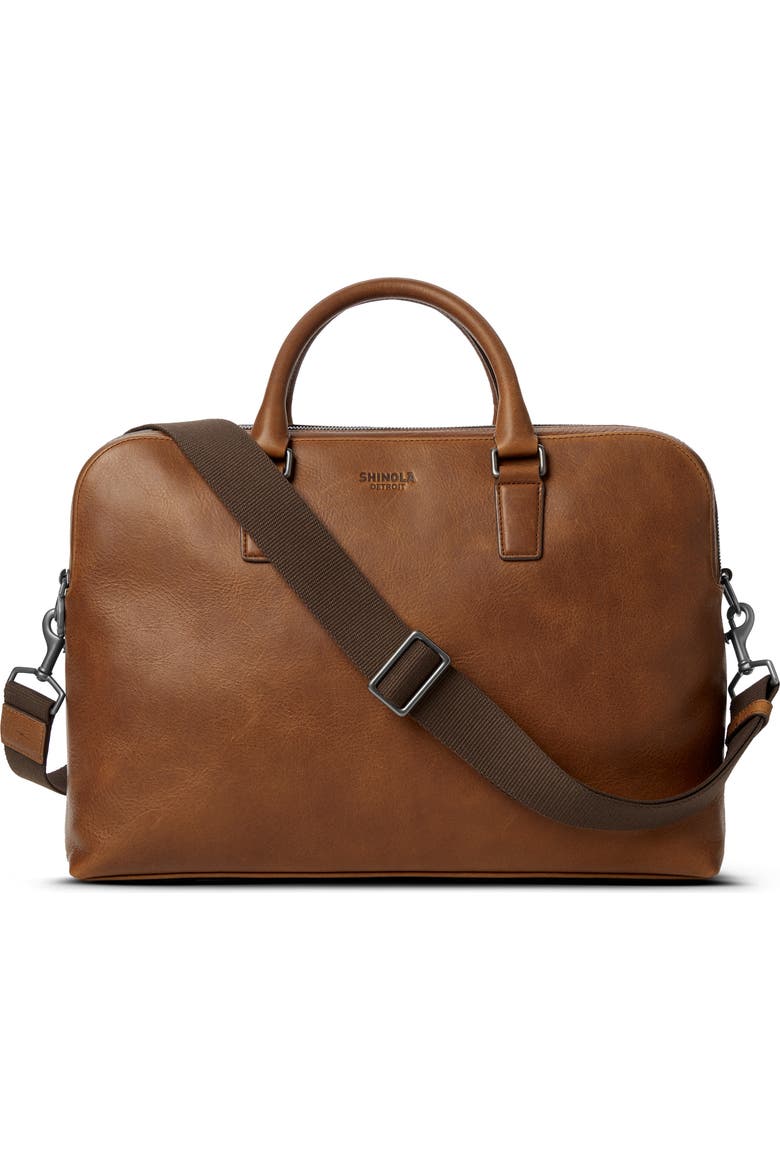 Shinola Double Zip Navigator Leather Briefcase (Men) | Nordstrom Shinola Double Zip Navigator Leather Briefcase (Men) | Nordstrom