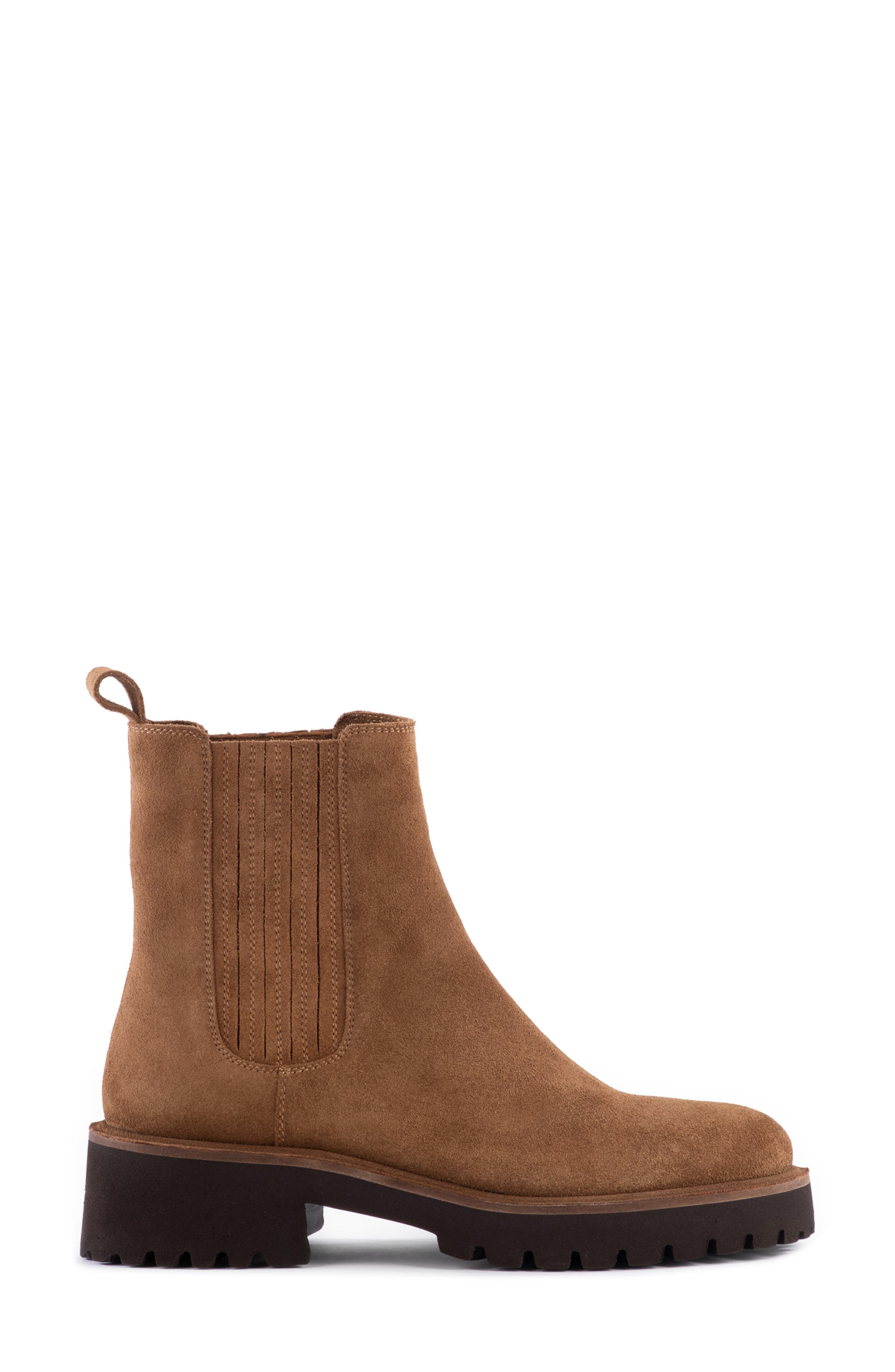 Seychelles Cashew Platform Chelsea Boot, Alternate, color, Cognac