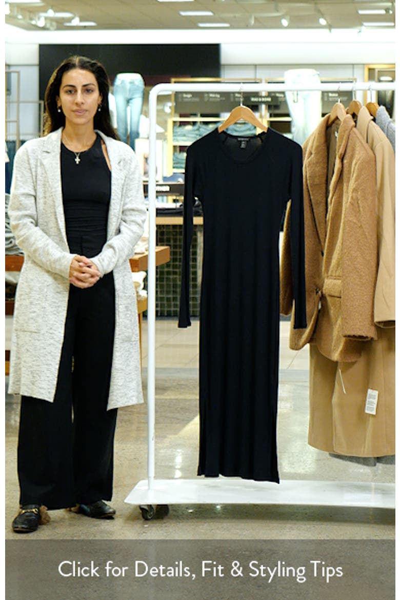 Contours Long Sleeve Midi Dress video
