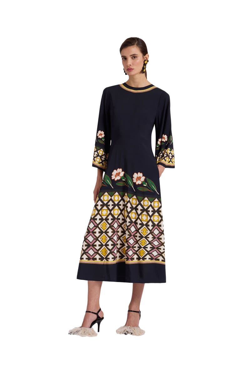 La DoubleJ Sorella Dress Dazed Placée Black, Main, color, 