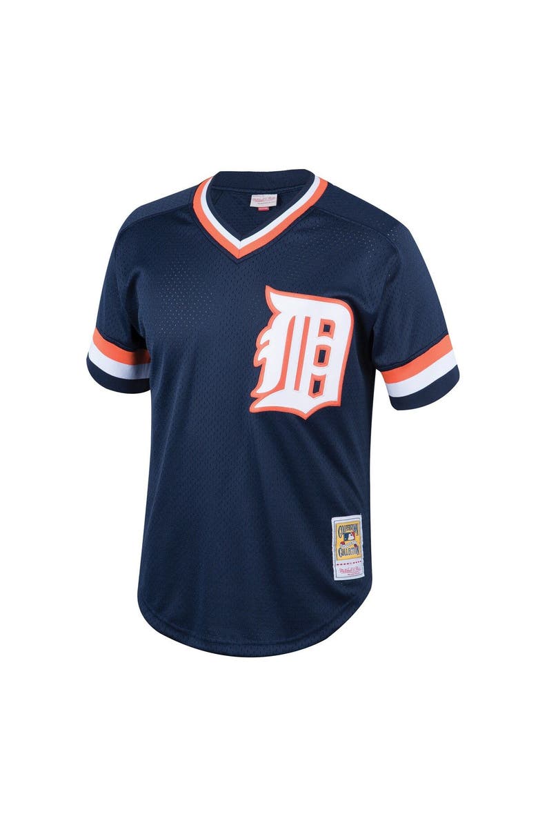 Mitchell & Ness Youth Mitchell & Ness Kirk Gibson Navy Detroit Tigers Cooperstown Collection Mesh Batting Practice Jersey, Alternate, color,
