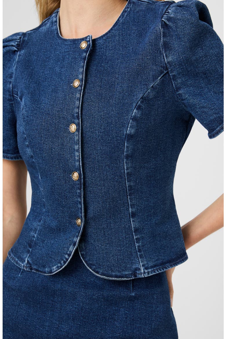 Delancey Denim Button-Up Shirt, Alternate, color, DARK WASH INDIGO