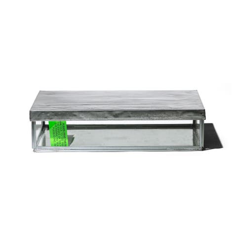 Jewelry Glass Box with Recycle Steel Lid
