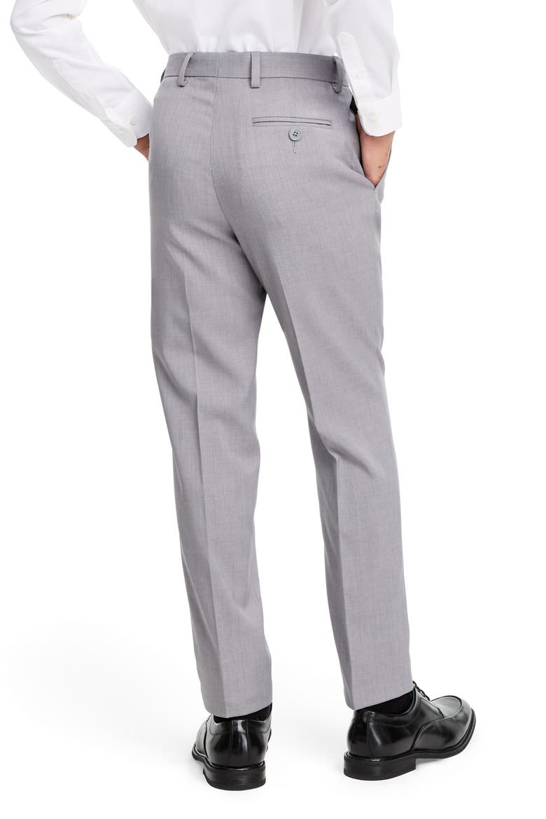 Kids' Solid Suit Pants, Alternate, color, GREY