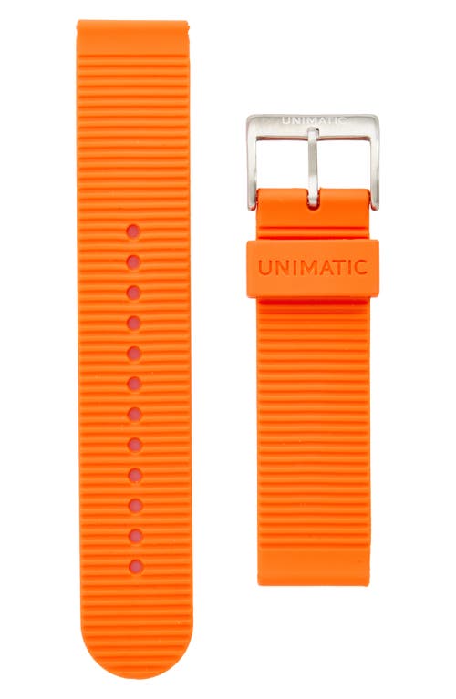 UNIMATIC Synthetic Rubber Watchband in Orange  product