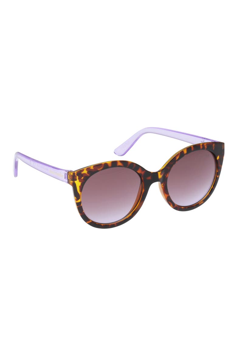 Kids' Gradient Geometric Sunglasses, Alternate, color, DARK HAVANA / GRADIENT