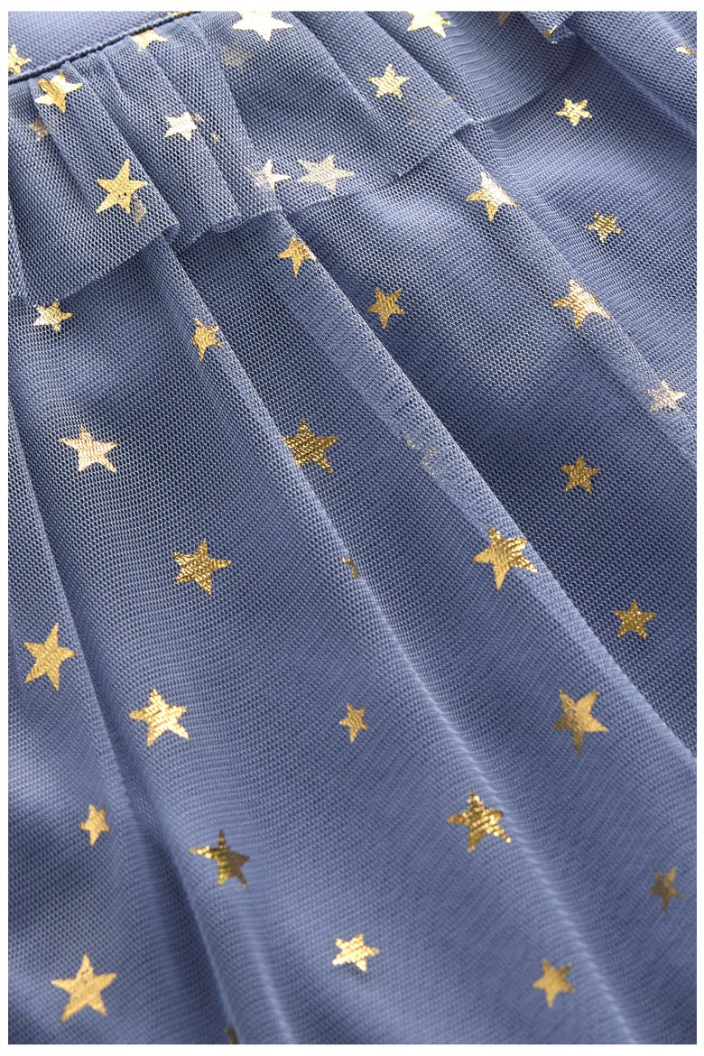 Kids' Foil Star Tulle Top, Alternate, color, STORMBOLT BLUE STARS