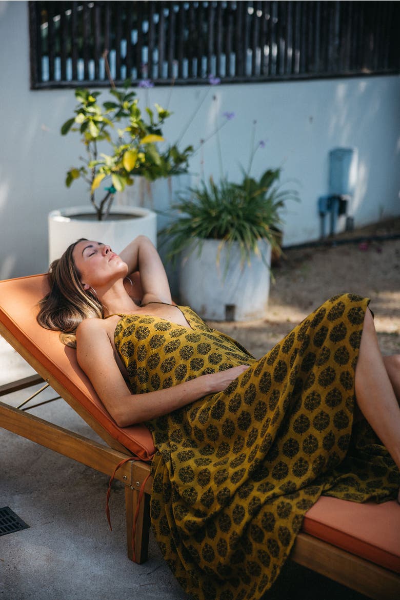 Classic Silk Dress Ringo, Alternate, color, Yellow
