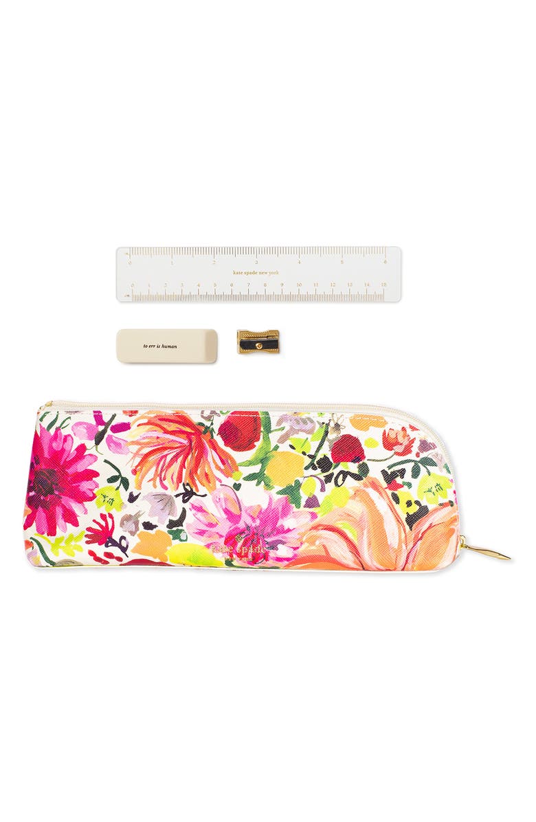 Kate Spade New York dahlia pencil case 6-piece set, Main, color, 