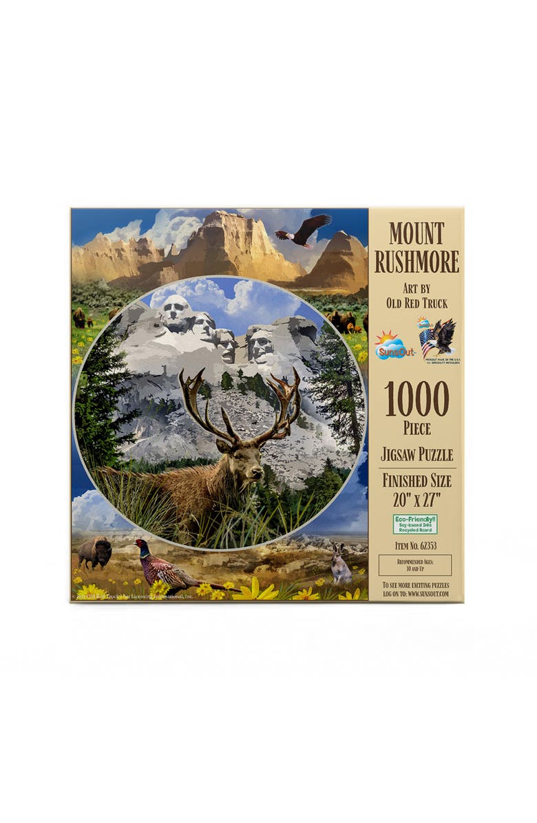 Sunsout Mount Rushmore 1000 piece Jigsaw Puzzle for Adults, Alternate, color, Multicolor