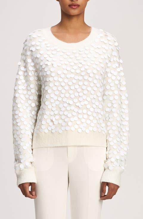 Briana Paillette Pullover Sweater