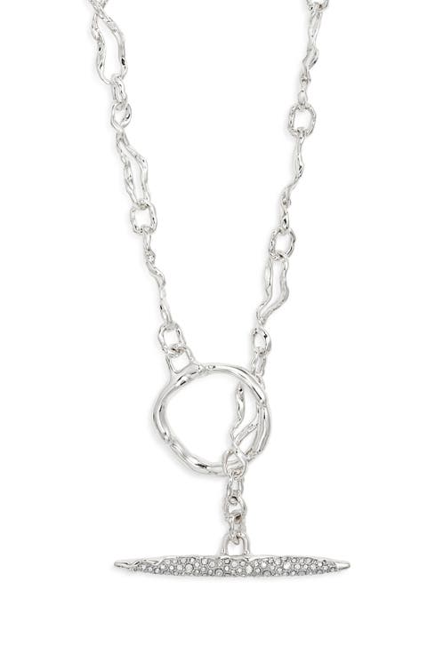Solanales Crystal Toggle Pendant Necklace