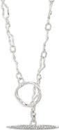 Alexis Bittar Solanales Crystal Toggle Pendant Necklace