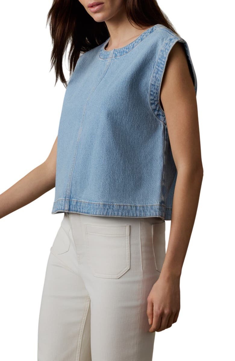 Faherty Solstice Denim Shell, Alternate, color, Bay Drift Wash