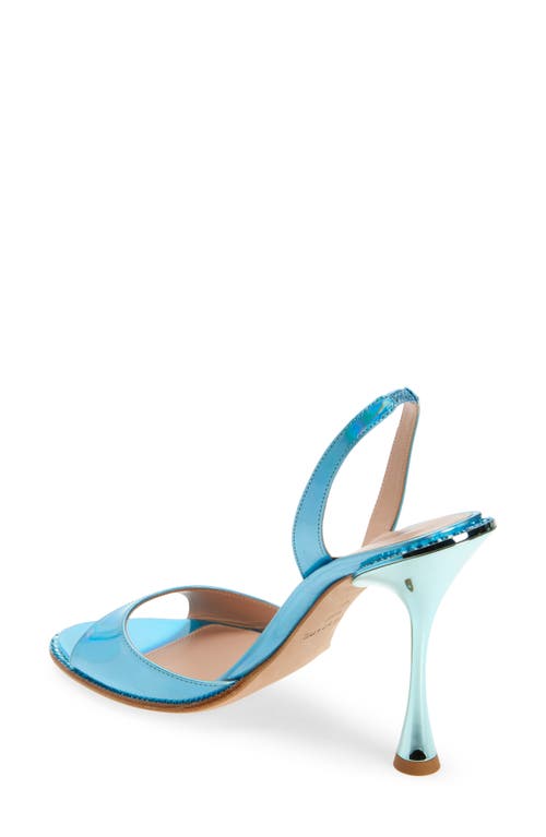 Betzábe Crystal Mirror Slingback Sandal In Crystal Turquoise Mirror